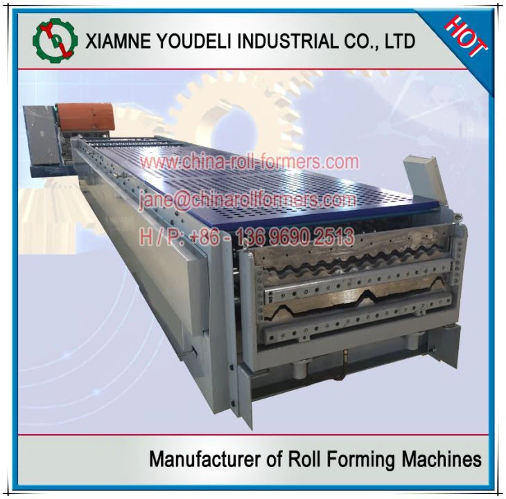Double Layer For Corrugated And Trapezoidal Roof Tile Roll Forming Machine